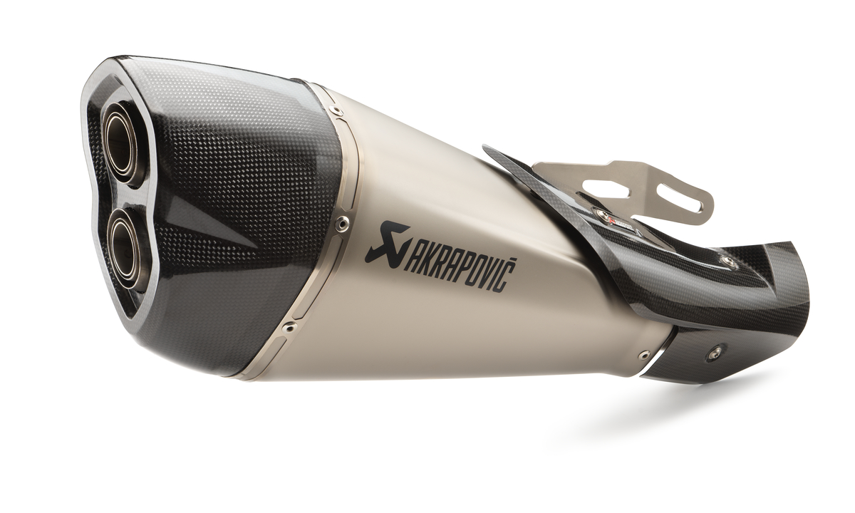 Akrapovic Slip-On LINE uitlaatsysteem zilver voor 1290 Super Duke R (Bj.20-)