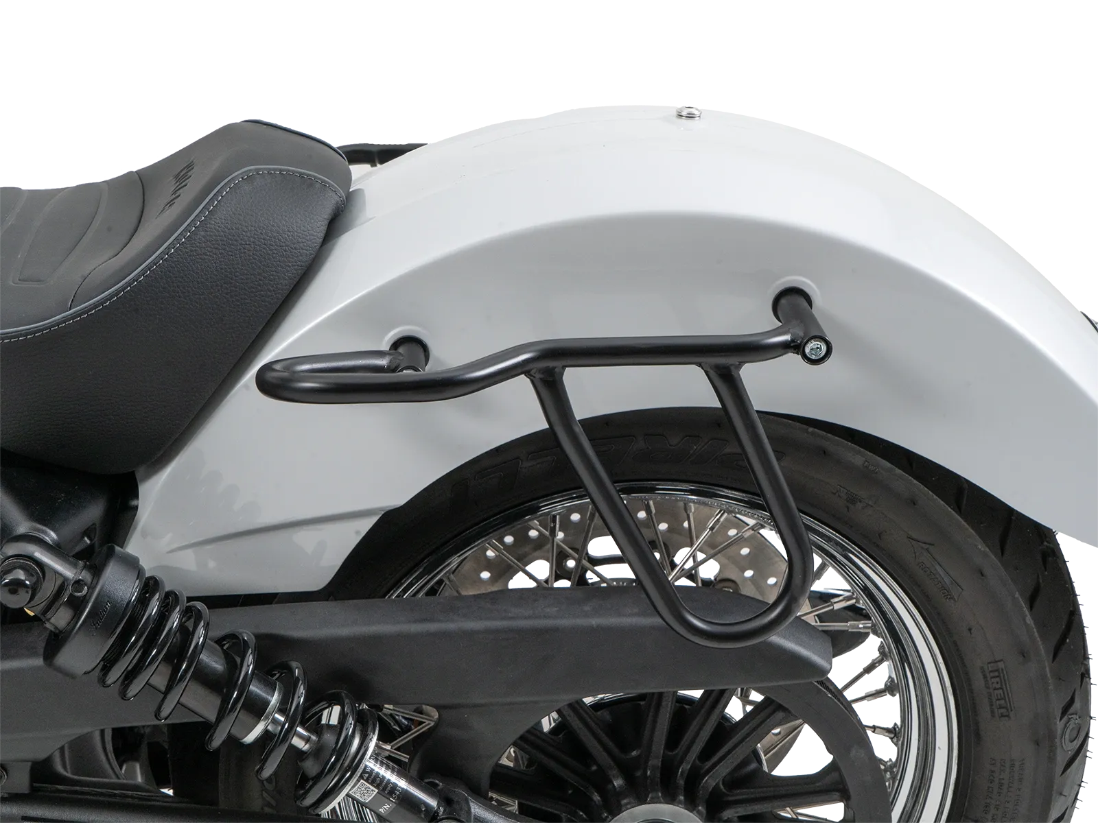 Leren tassenhouder uitsparing zwart voor Indian Scout Classic 1250 (25-) Hepco & Becker