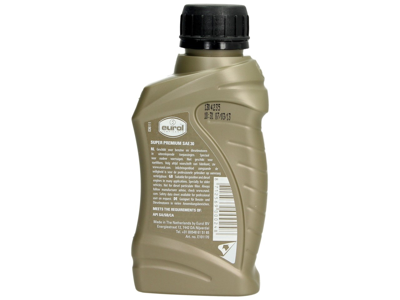 Eurol tandwielolie, SAE 30, Eurol SAE 30, 0,250 l, E101170