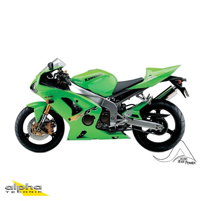Stompgrip zwart Volcano voor Kawasaki ZX6R/RR