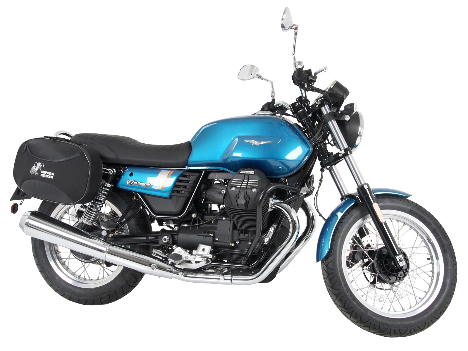 C-Bow zijbalk chroom voor V 7 III steen/ speciaal/ Anniversario/ Racer (Bj.17-)