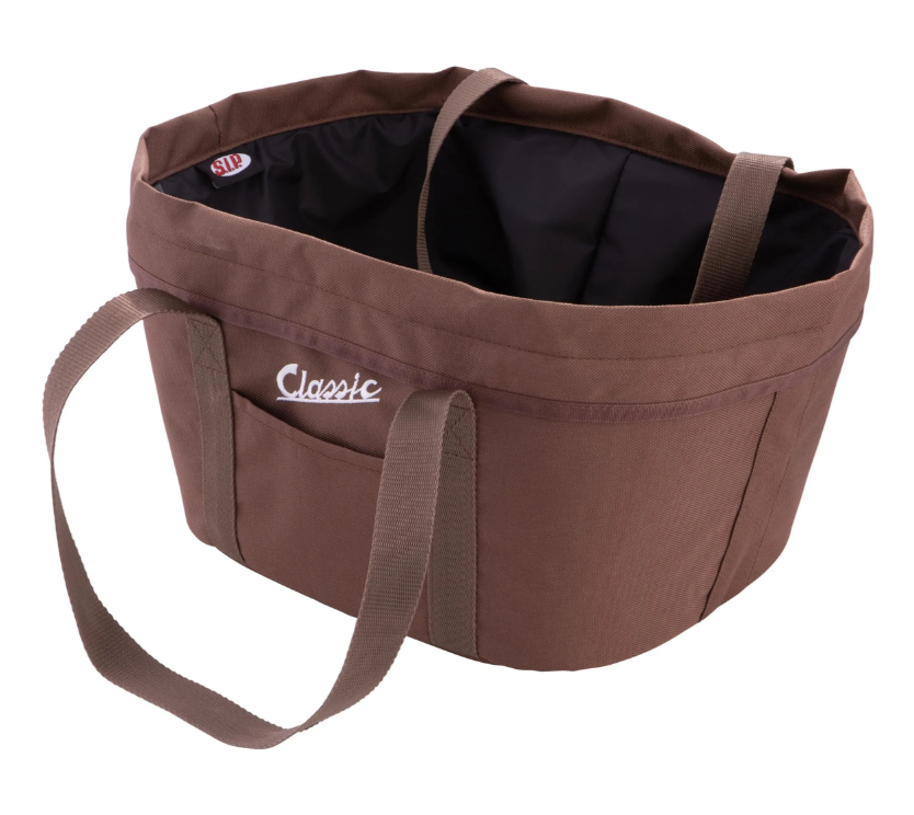 Bagagemandset "Classic" met bagagerek voor Vespa LX/LXV/S 50-150ccm, donkerbruin