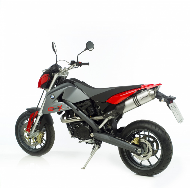 LeoVince uitlaatsysteem X3, aluminium, slip on voor BMW G 650 X-Challenge/X-Moto/X-Country (Bj.07-11)