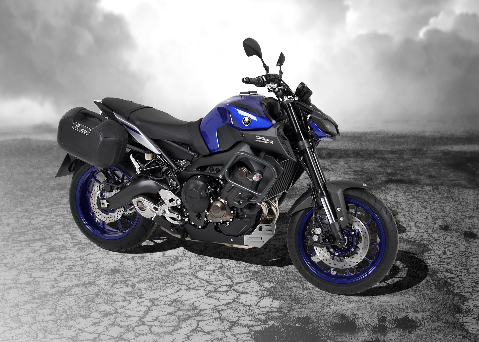 C-Bow zijdrager antraciet voor Yamaha MT-09 (Bj.17-) Hepco & Becker