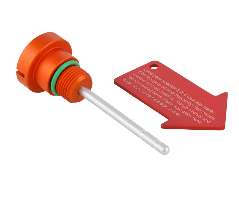Olievuldop motorolie voor Vespa GTS Super 125cc 4T LC Euro 3 (09-16), mat oranje