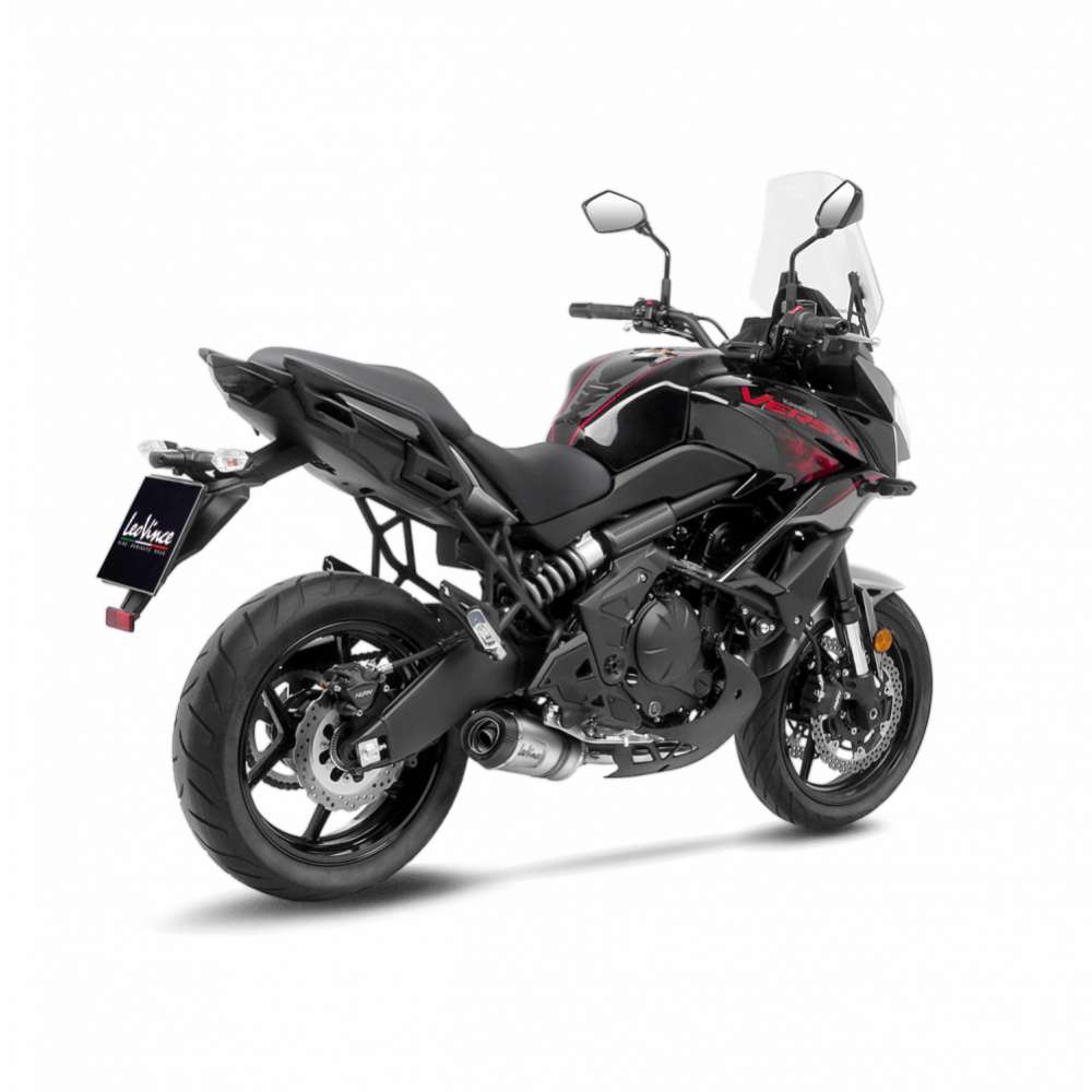 LeoVince compleet systeem LV One Evo voor Kawasaki Ninja /Versys /Z 650, zilver, E-approval