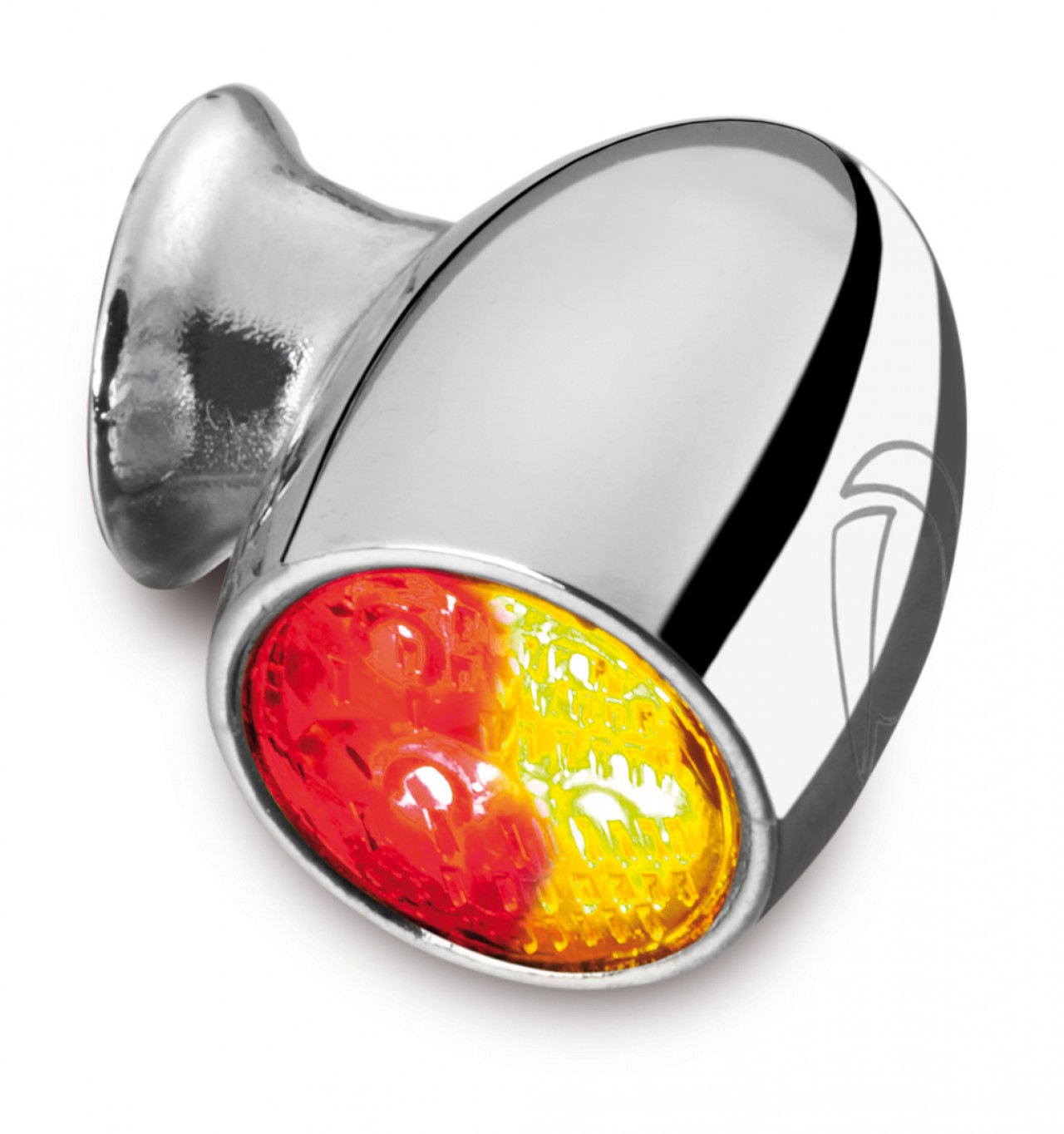 Kellermann knipperlicht, achterlicht en remlicht, Atto DF, staal, LED, HL/HR 12 V, glanzend chroom