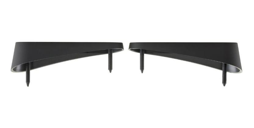 Houder reflector zijpaneel, achter links & rechts voor Vespa, mat zwart