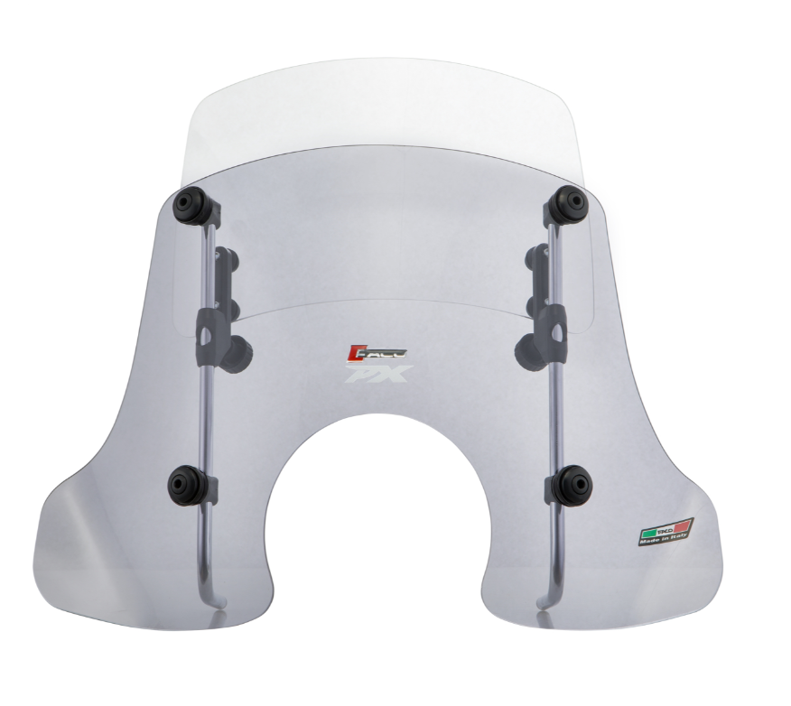 Windscherm FACO "Twin-Screen" voor Vespa PX 80-200cc, getint