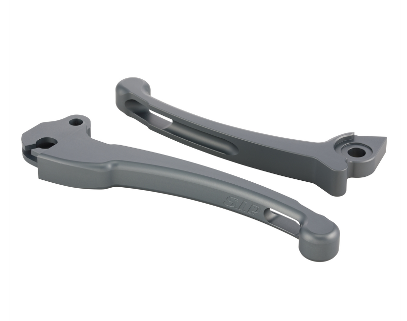 Sport hendelset koppeling/rem voor Vespa PX 125-200ccm, HBZ Grimeca, rechts/links, mat grijs