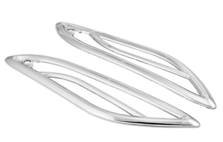 Richtingaanwijzerrooster rechts/links, achteraan voor Vespa Primavera/Sprint 50-150cc 2T/4T AC, chroom