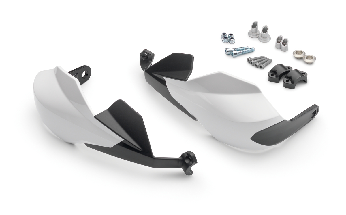 KTM hand beschermings kit wit voor Duke