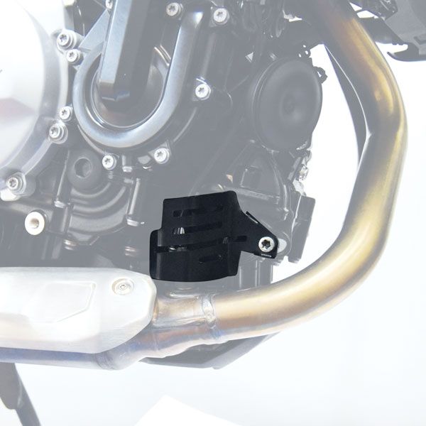 Lambdasondeafdekking voor BMW F 850 GS (18-22), roestvrij staal, zwart