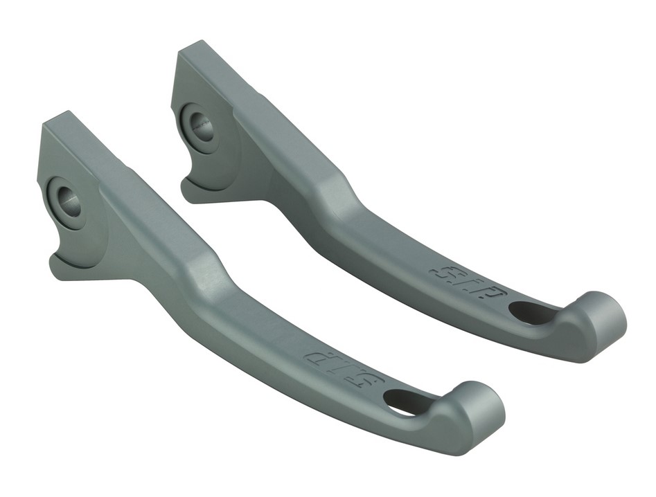 Sport remhendelset Shorty voor Vespa, rechts en links, mat grijs