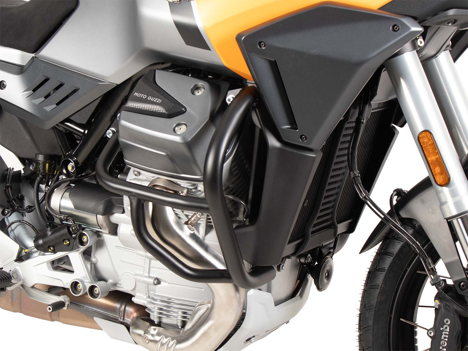 Motorbeschermer zwart voor Moto Guzzi Stelvio (24-) Hepco & Becker
