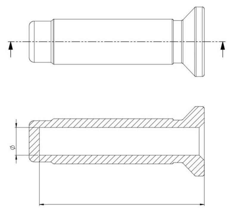 Handvatten RIZOMA Urlo RS Ø 22/24 mm L 128 mm voor Vespa GTS/GTS Super/GTV, zwart geanodiseerd