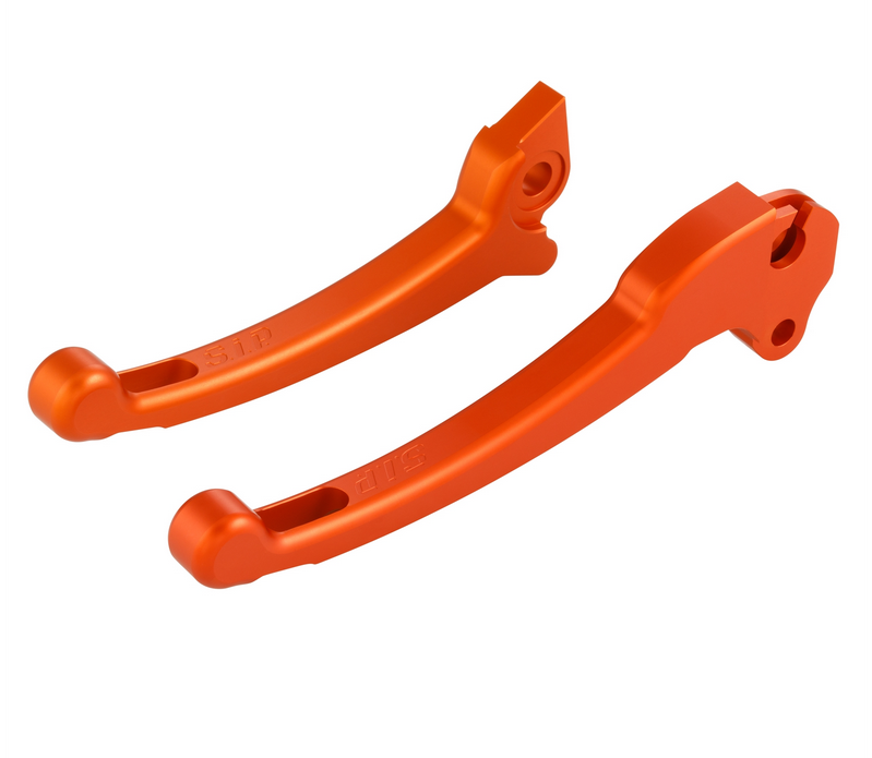 Sport hendelset koppeling/rem voor Vespa PX 125-200ccm, HBZ Grimeca, rechts/links, oranje mat