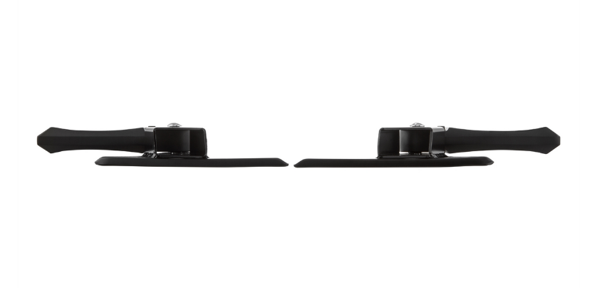 Voetsteunen rechts en links voor Vespa LX /LXV /S 50-150cc, zwart/zwart