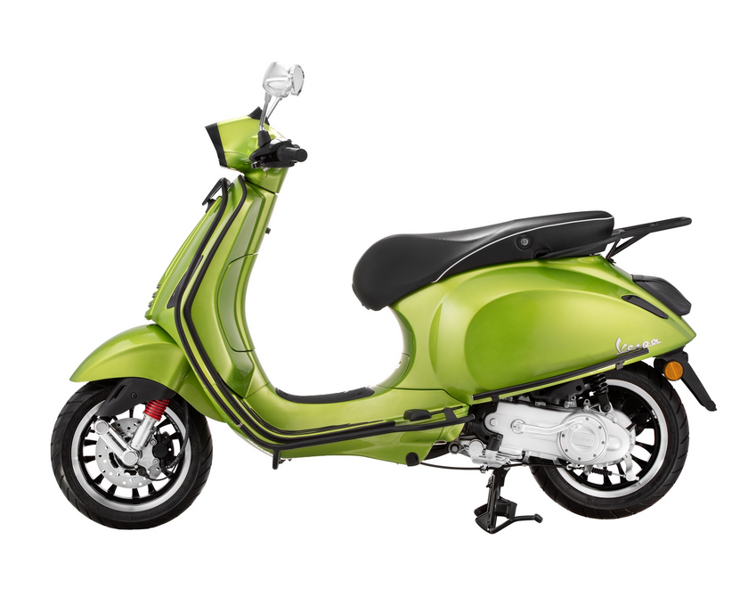 Bagagerek achteraan voor Vespa Primavera /Sprint /Elettrica 50-150ccm, mat zwart