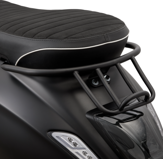 Bagagedrager/Socius Houder Zwart Mat voor Vespa Primavera/Sprint 50-150ccm 2T/4T AC