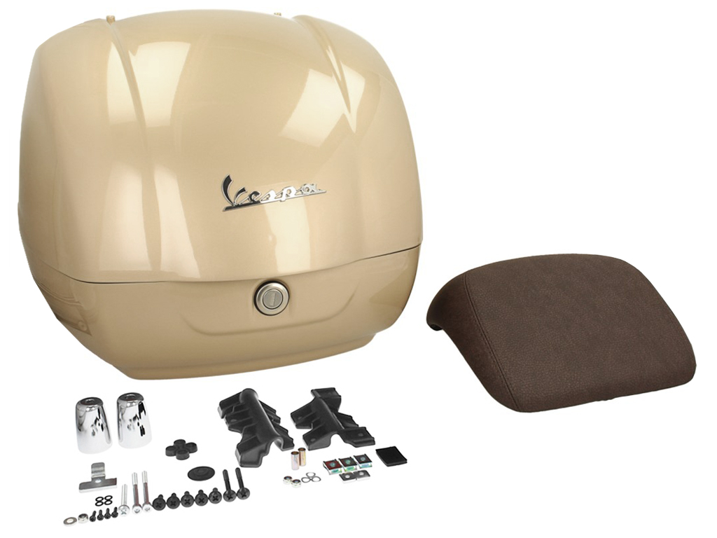 Originele topkoffer voor Vespa GTS - beige / elegantie 513/A