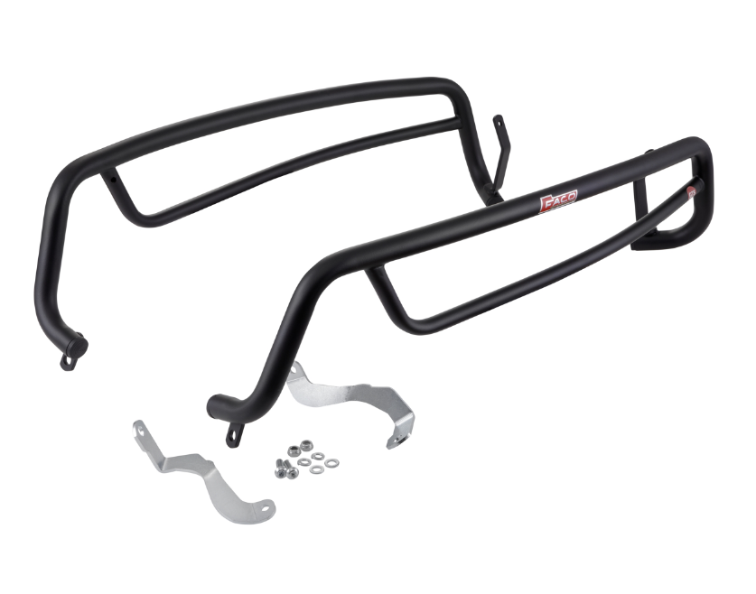 Zijafdekking crashbar achteraan voor Vespa GTS 300cc HPE ('19-), mat zwart