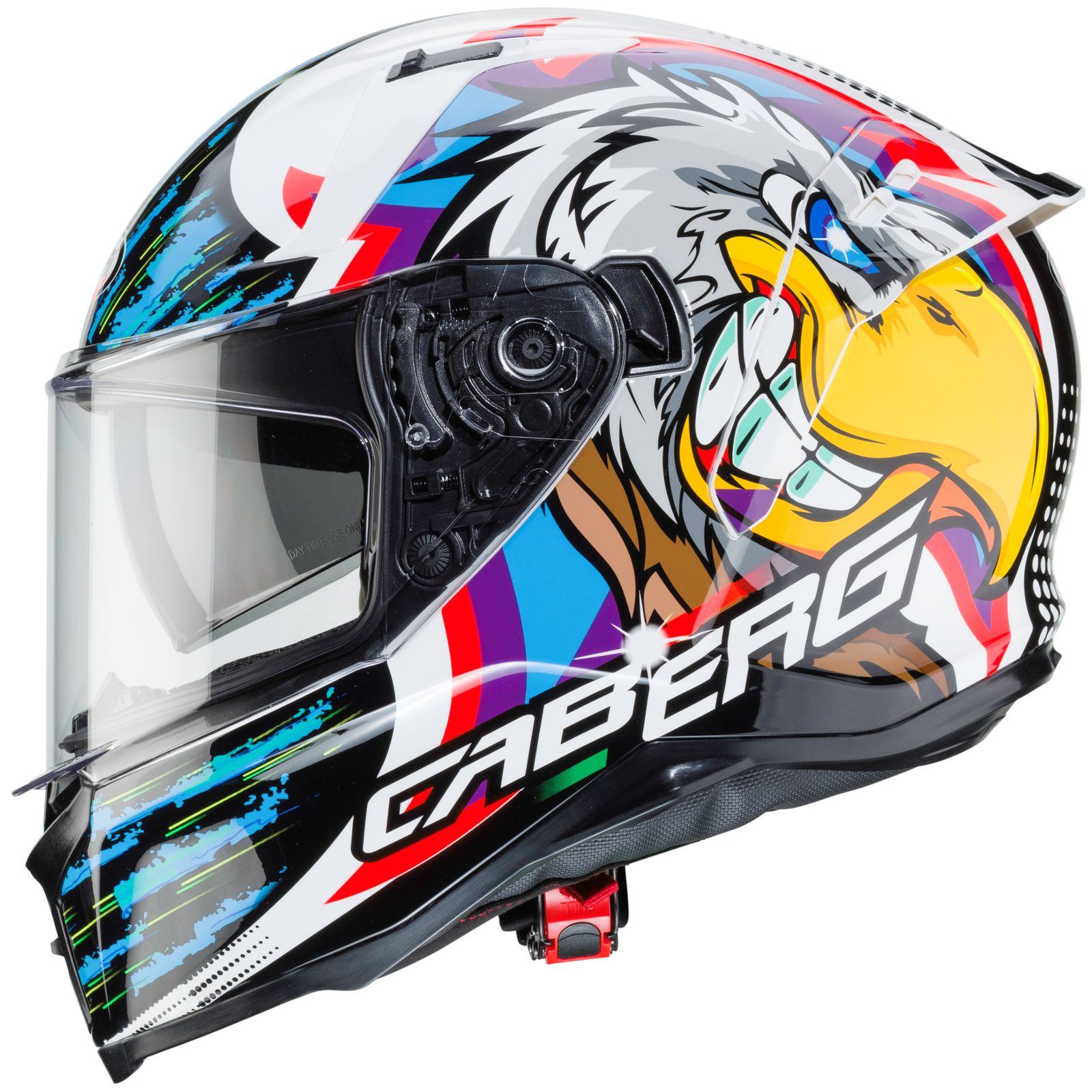 Caberg Helm Avalon Hawk, wit/zwart-blauw