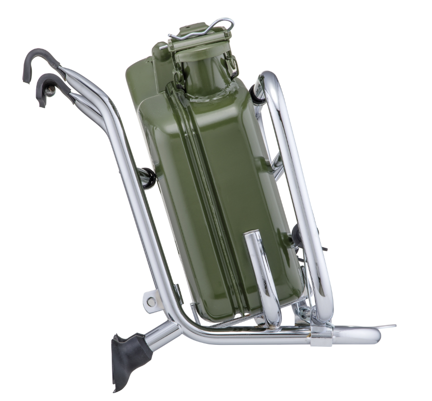 Bagagerek vooraan voor Vespa PX 80-200cc, opvouwbaar, zwart
