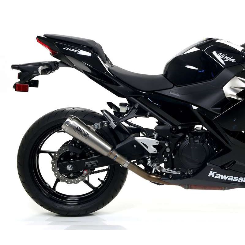 ARROW PRO-RACE roestvrijstalen uitlaat voor Kawasaki Ninja 400 / Z400 modeljaar 2018-