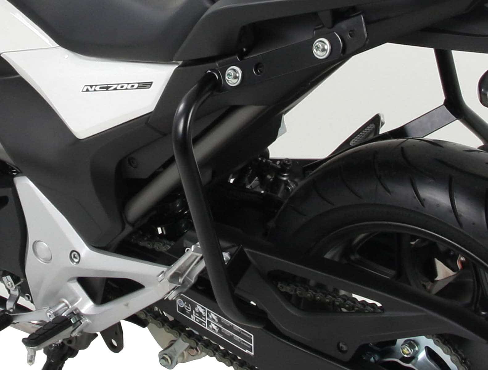 Achterbeschermbeugel zwart voor Honda NC 700 S (12-13) /750 S/DCT (14-20) Hepco & Becker