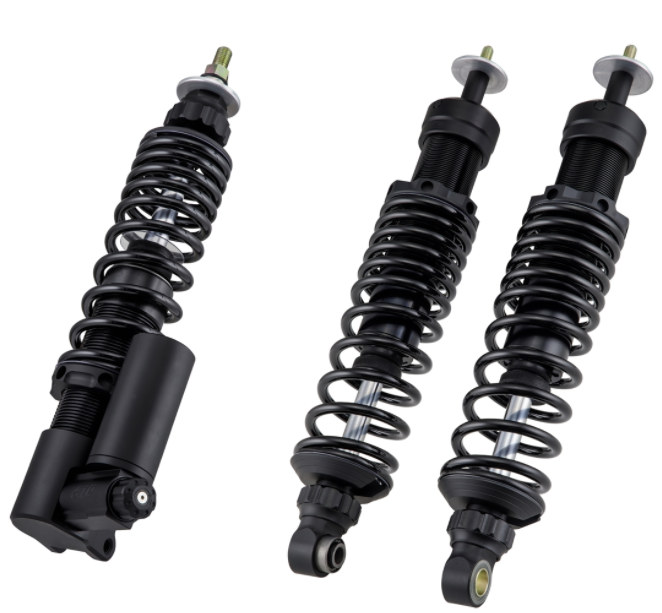 Schokdemper kit voor & achter voor Vespa GTS/GTS Super/GTV/GT 60/GT/GT L 125-300ccm, zwart mat