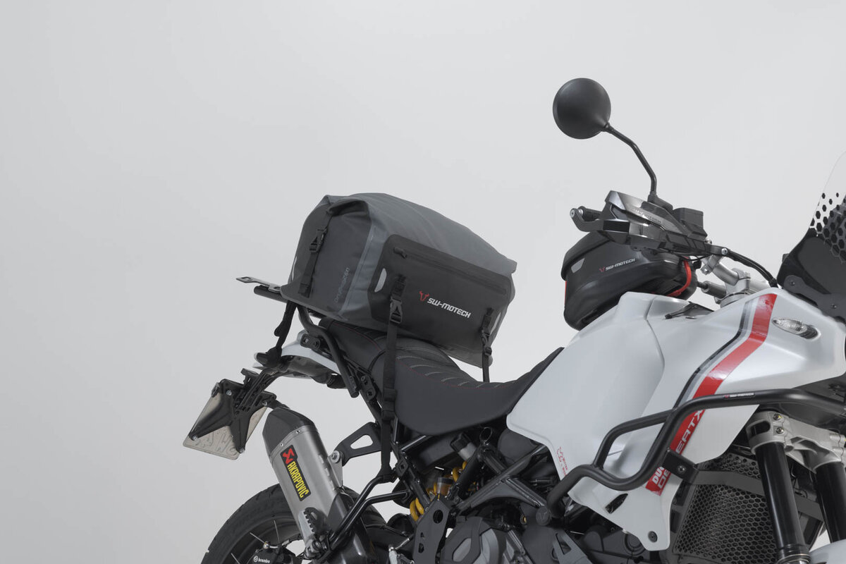 Drybag 260 achtertas voor Aprilia RSV 1000 R /Tuono, grijs / zwart - SW Motech
