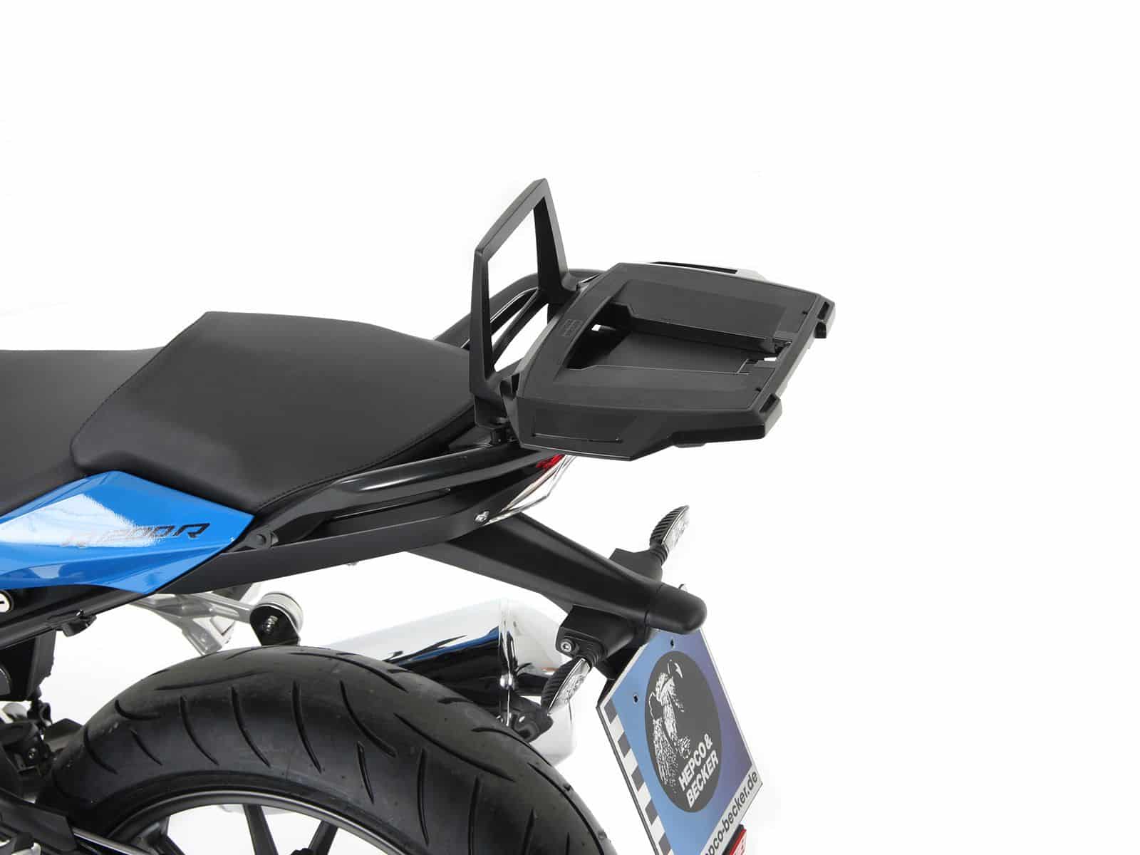 Alurack topkofferdrager zwart voor origineel bagagerek voor BMW R 1250 R (19-) Hepco & Becker