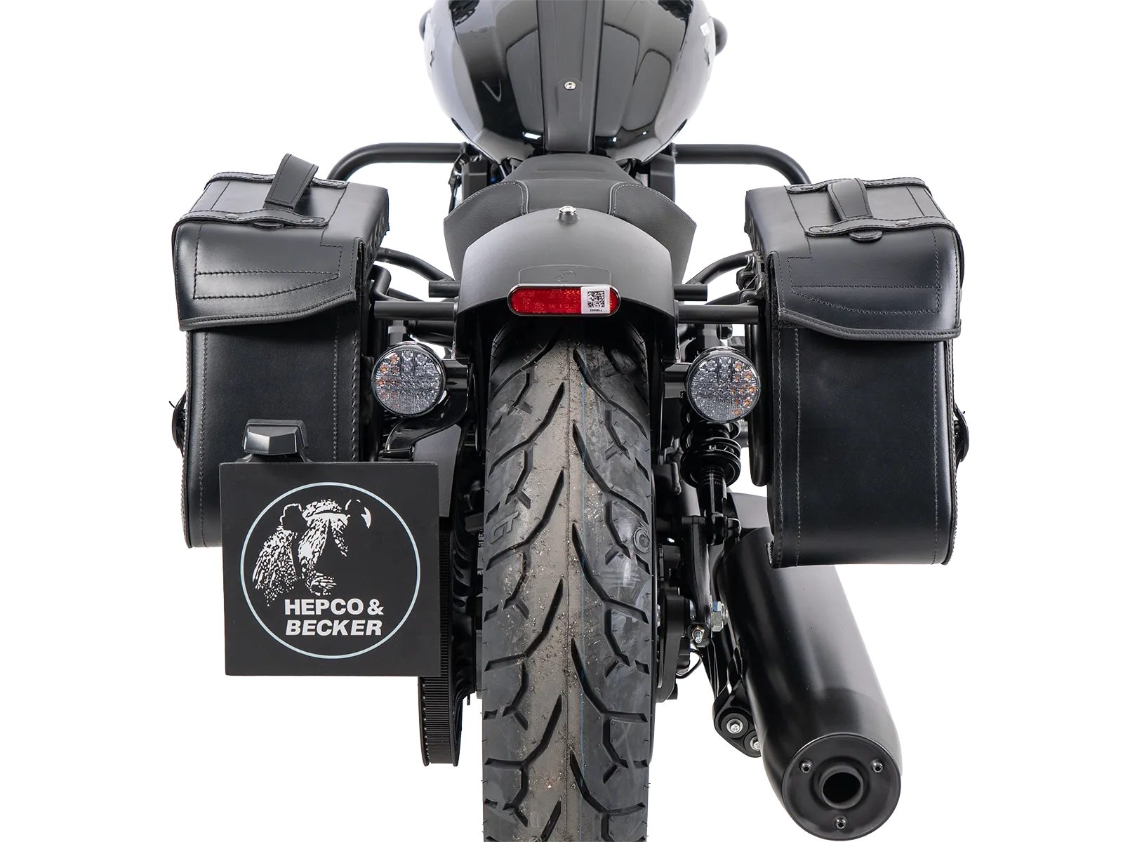 Kniptassenset zwart incl. houder voor Indian Scout Sixty Bobber (25-) Hepco & Becker