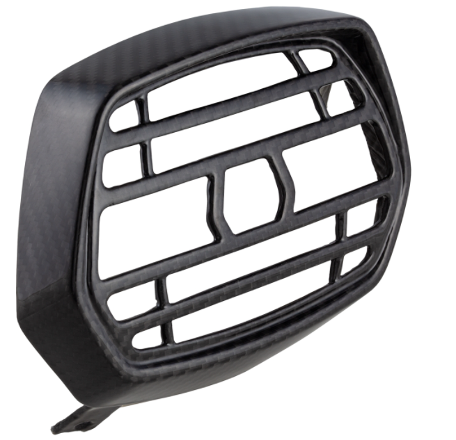Lamp ring met grille voor Vespa Sprint 50-150cc 2T/4T ('13-'18), Carbon