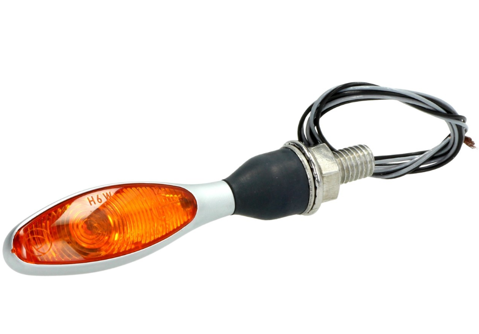 Kellermann indicator, Micro 1000 Halogeen, staal, halogeen, HR/HL, 12 V, 6 W, mat chroom, M8x20