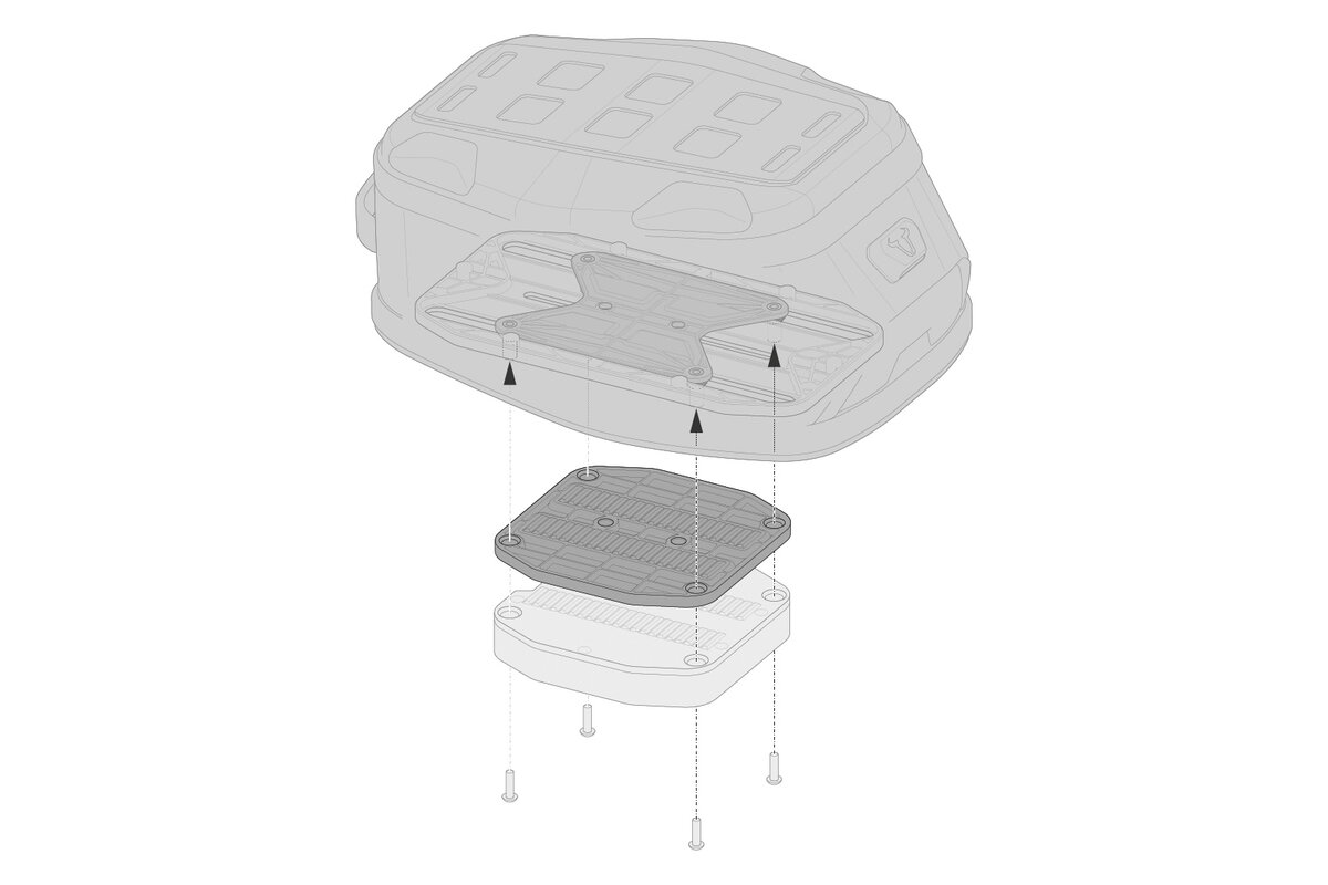 SW-Motech Vergrotingselement voor PRO tankring Vergroting met 12 mm SW-Motech