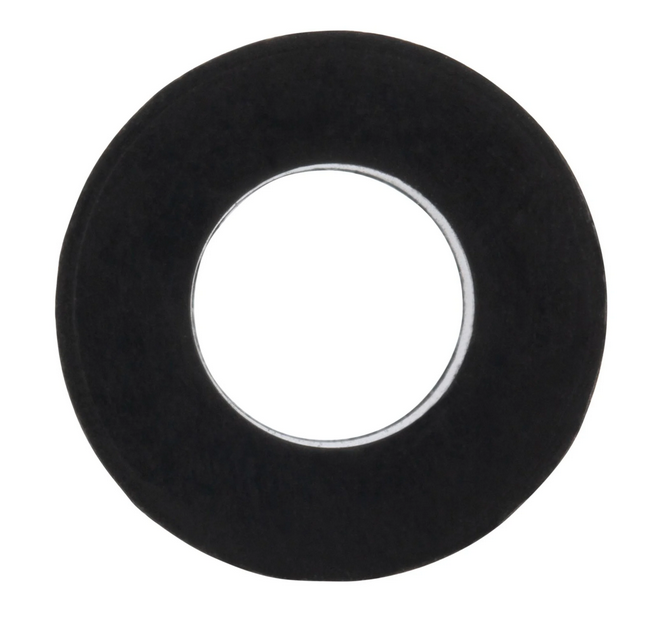 Rubber montagescherm voor Vespa, zwart