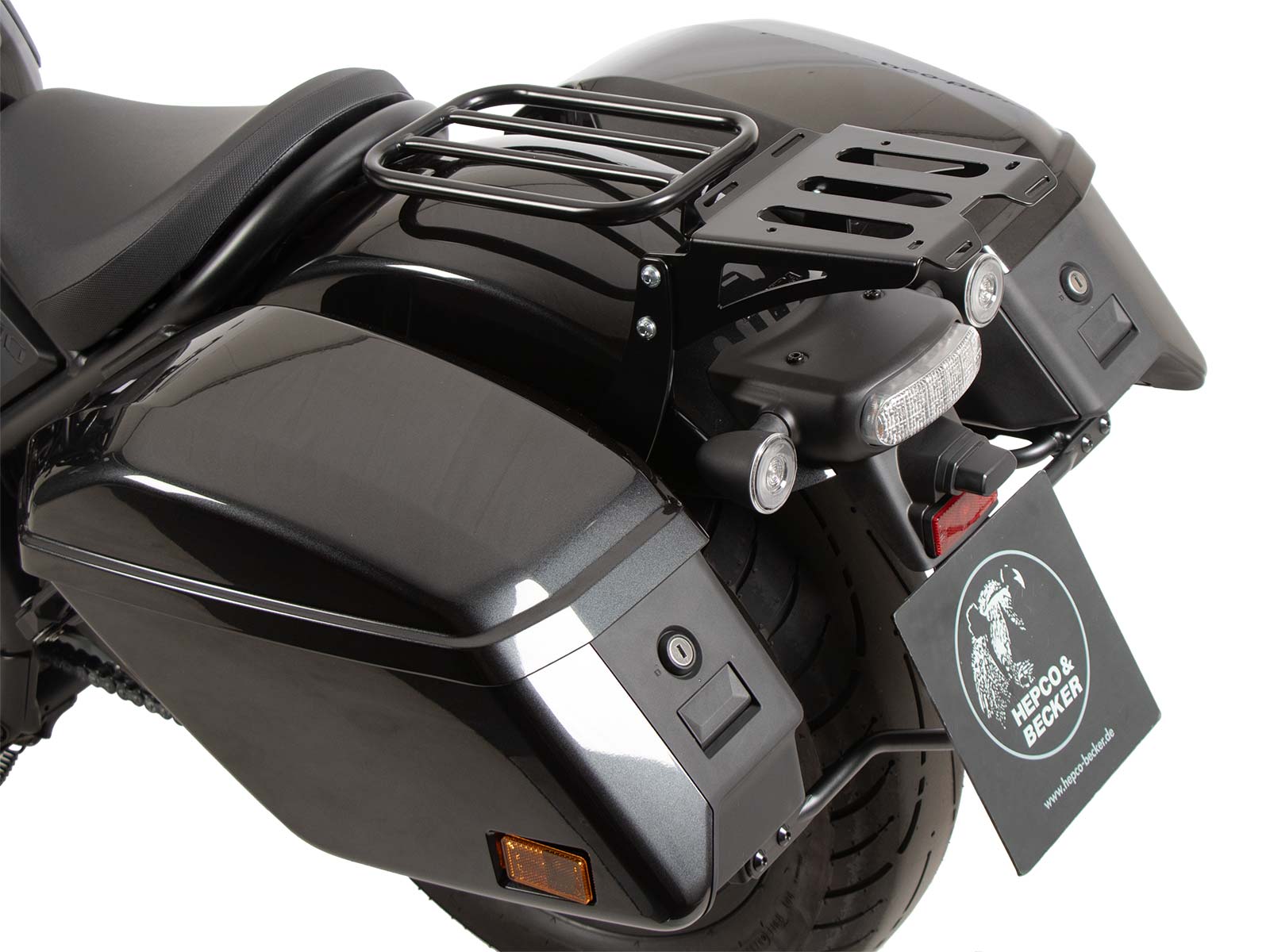 Minirack zachte bagagedrager achter zwart voor Honda CMX 1100 Rebel /DCT /SE (25-) Hepco & Becker