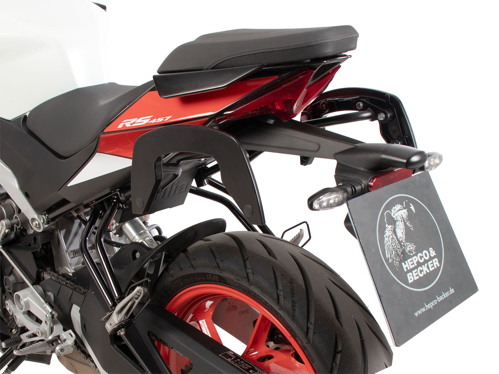 C-Bow zijdrager zwart voor Aprilia RS 457 (24-) Hepco & Becker