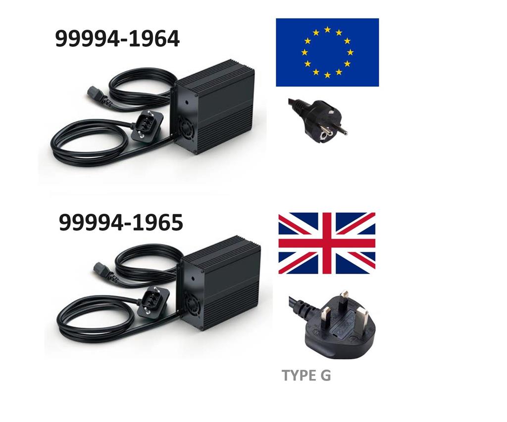 Acculader (UK stekker) voor Kawasaki Ninja e-1 / Z e-1 (24-) Origineel