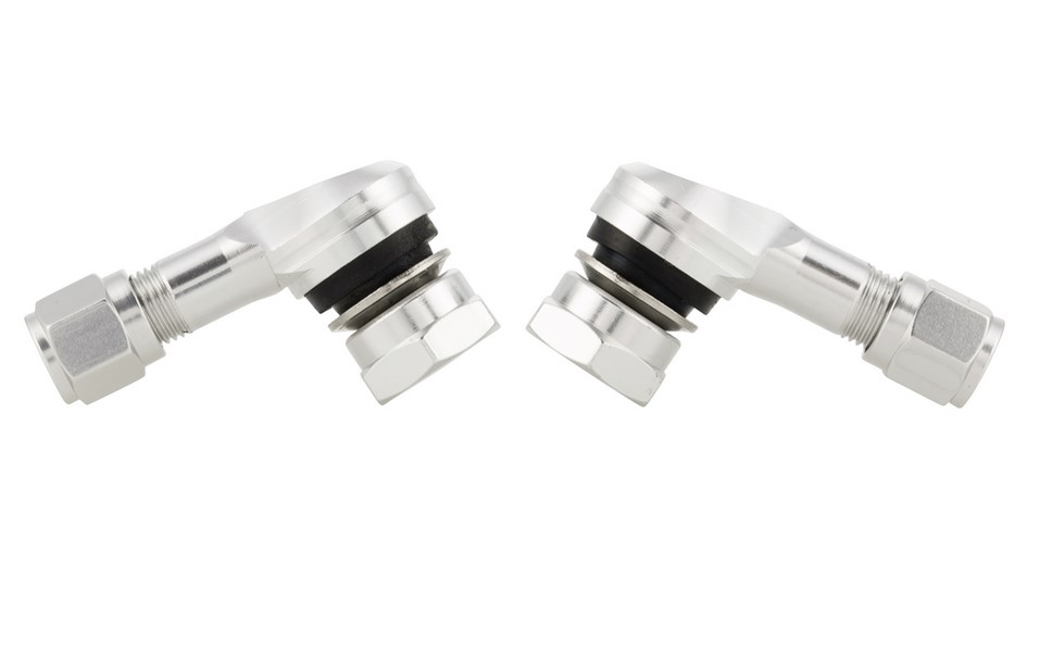 Ventielkern voor binnenbandloze band/velg 80°, zilver geanodiseerd
