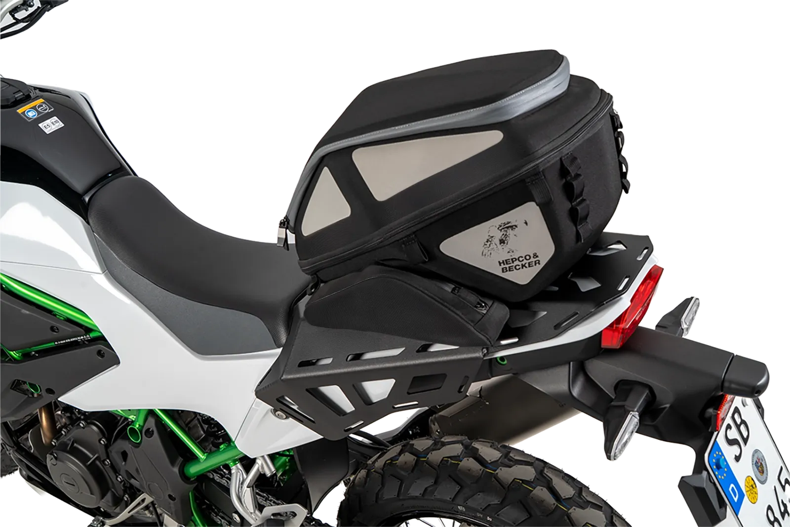 Afstandhouder Luggage Guard zwart voor Kawasaki KLE 500 / SE (26-) Hepco & Becker