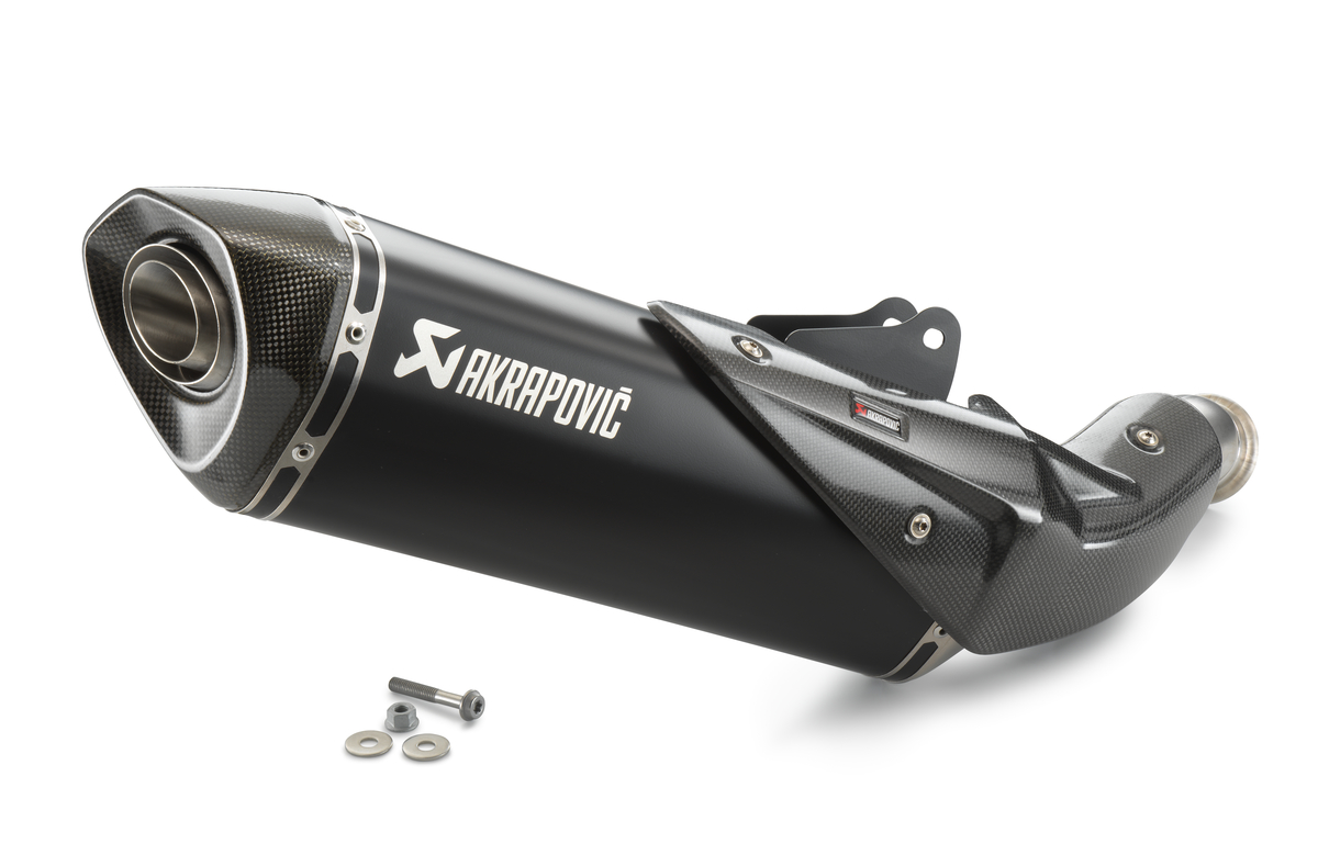 Akrapovic Slip-On LINE uitlaatsysteem zwart voor KTM 890 Duke (Bj.20-)