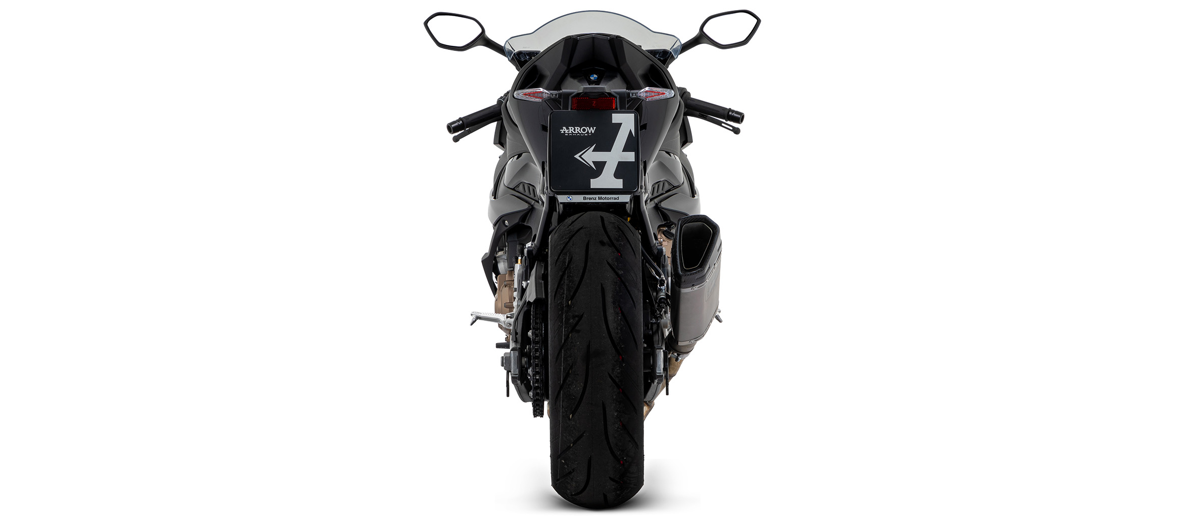 ARROW COMPETITION SBK PISTA DARK Racing-Titan-Komplettanlage für BMW S1000RR 2019-