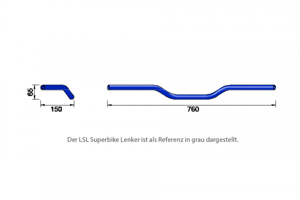 Superbike stuur LSL staal L01