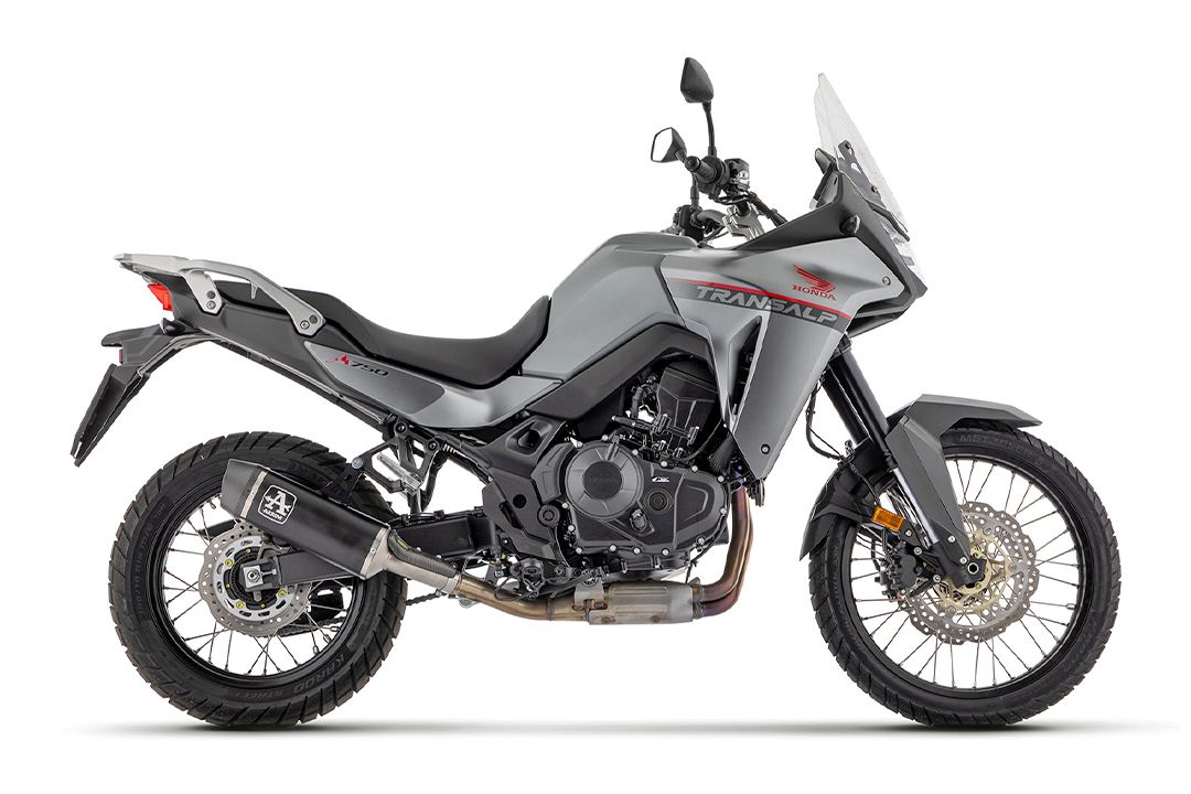 ARROW uitlaat INDY RACE DARK aluminium voor Honda XL 750 Transalp modeljaar 2023-