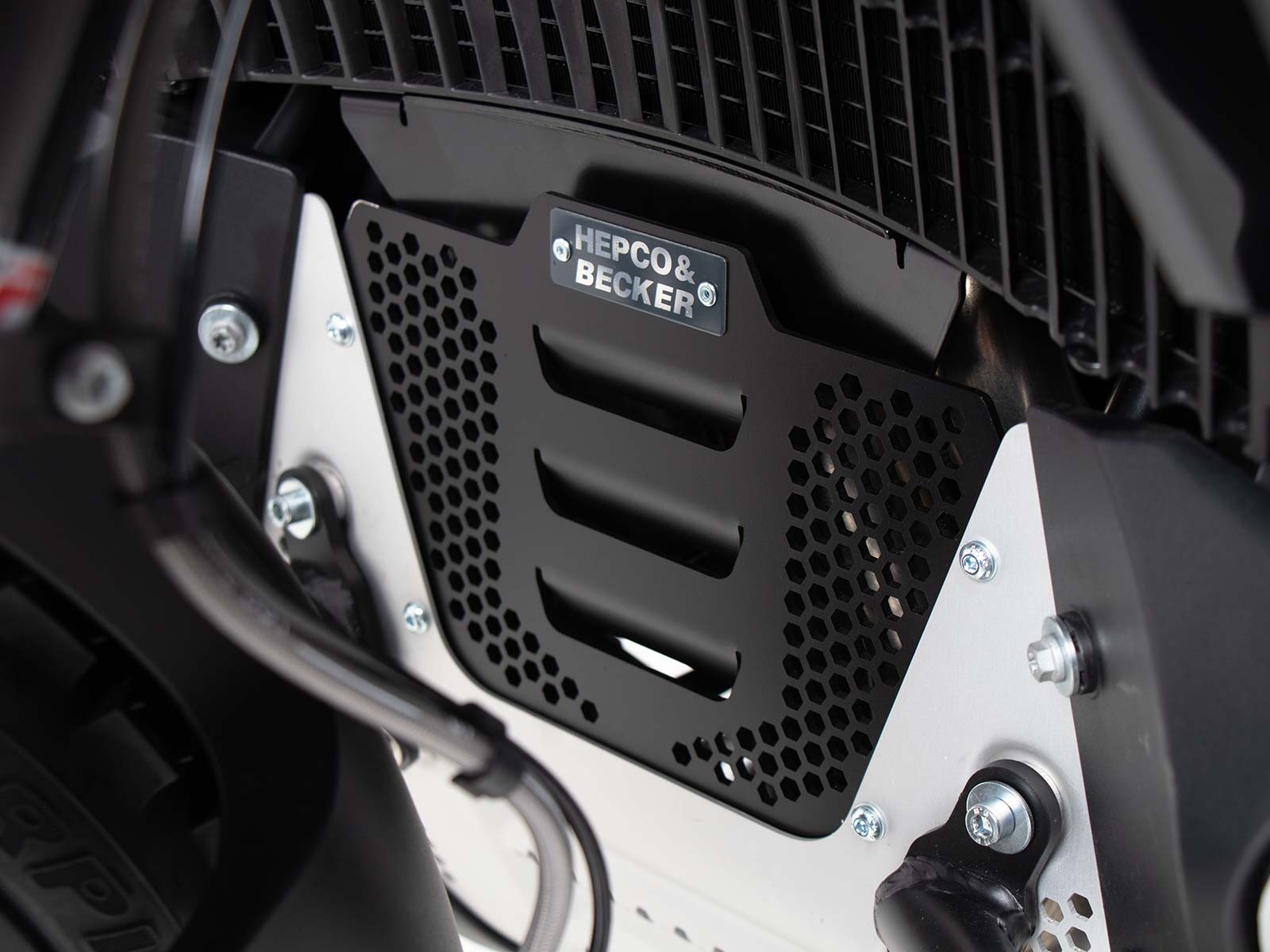 Extra plaat voor originele motorbeschermplaat voor Husqvarna Norden 901 (22-) Hepco & Becker