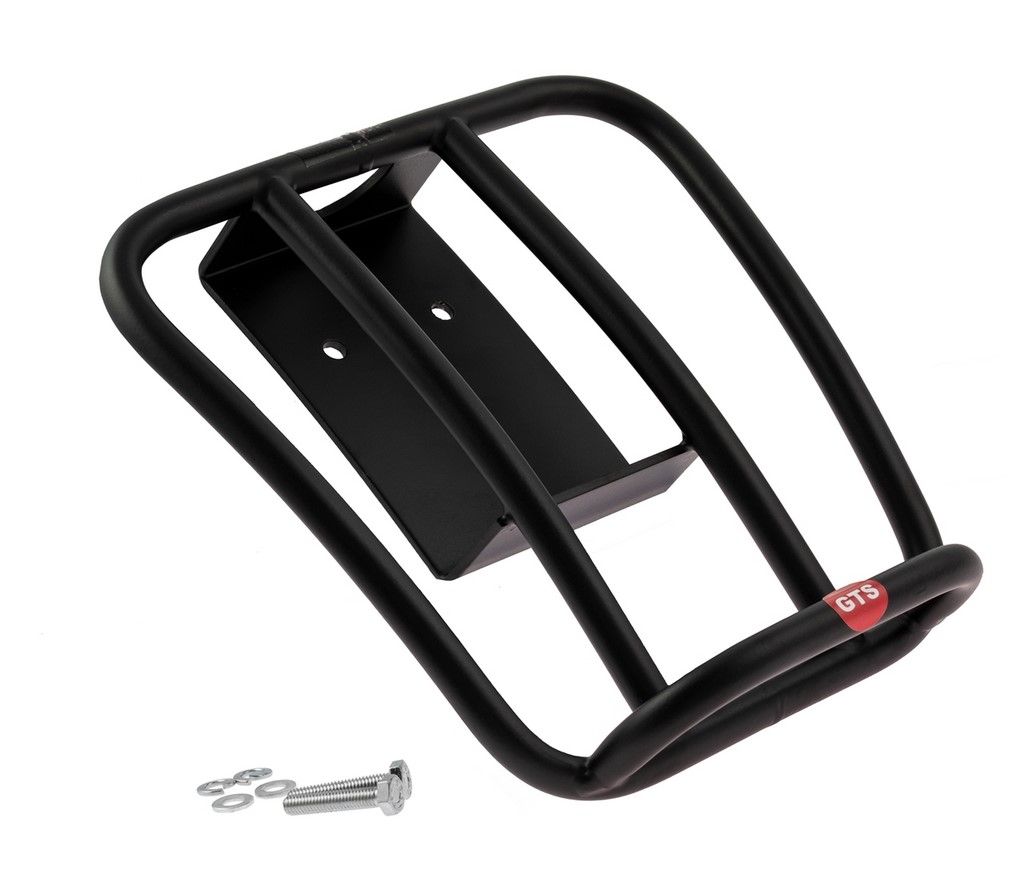 Bagagerek achteraan jaren '70 voor Vespa GTS/GTV/GT 125-300cc 4T LC, mat zwart