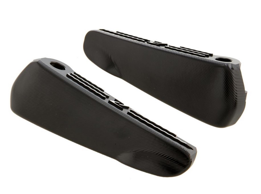 Voetsteunen, rechts en links voor Vespa GTS/GTS Super/GTV/GT 60/GT/GT L 125-300cc, zwart